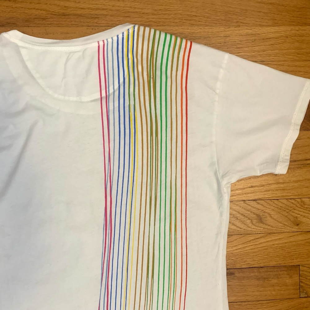 NWOT Rainbow Stripe Tee - Picture 10 of 13